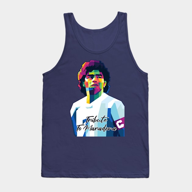 Diego Maradona Tank Top by WPAP46